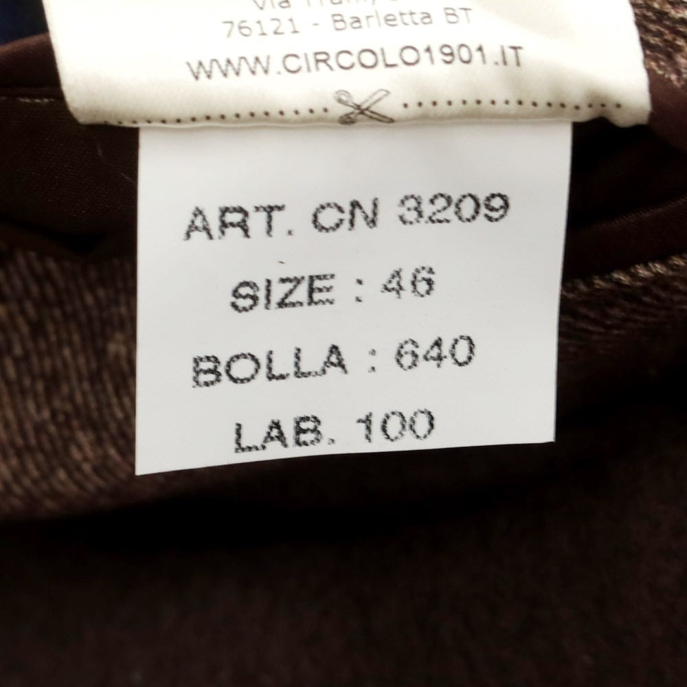 [Used] [Unused] CIRCOLO 1901 Cotton Jersey Casual Jacket Brown [46] [Condition Rank S] [Men&