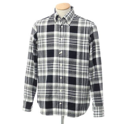 [Used] GUY ROVER Cotton Check Button-down Casual Shirt Black x White x Grey [S] [Condition Rank A] [Men&