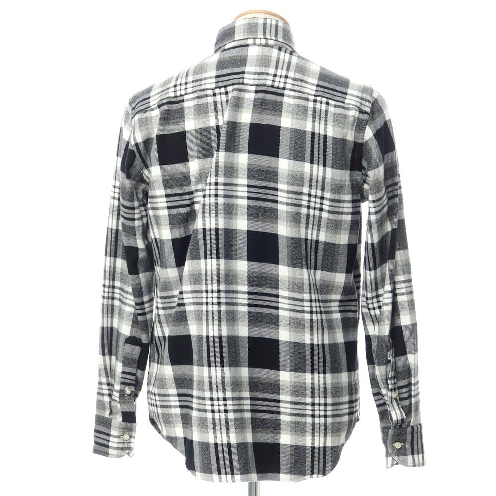 [Used] GUY ROVER Cotton Check Button-down Casual Shirt Black x White x Grey [S] [Condition Rank A] [Men&