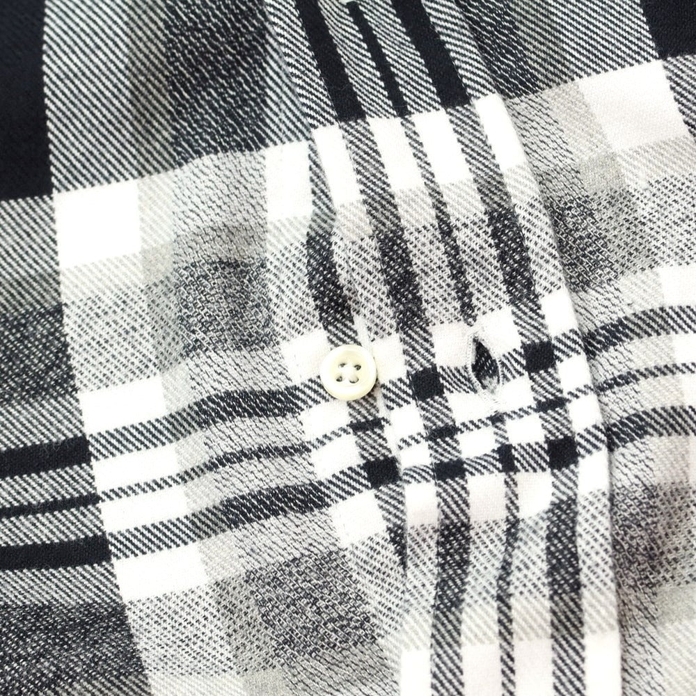 [Used] GUY ROVER Cotton Check Button-down Casual Shirt Black x White x Grey [S] [Condition Rank A] [Men&