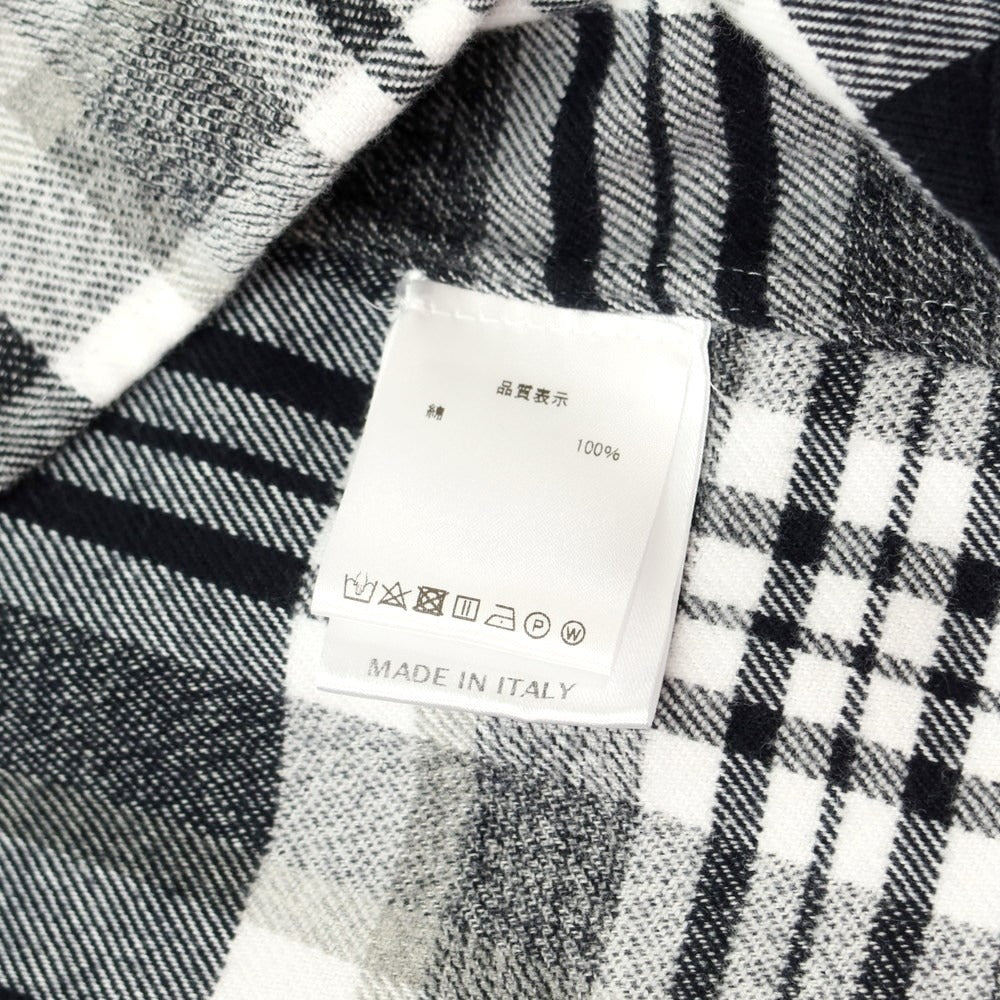 [Used] GUY ROVER Cotton Check Button-down Casual Shirt Black x White x Grey [S] [Condition Rank A] [Men&