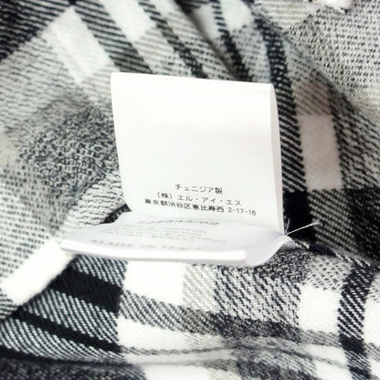 [Used] GUY ROVER Cotton Check Button-down Casual Shirt Black x White x Grey [S] [Condition Rank A] [Men&