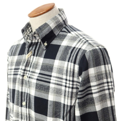 [Used] GUY ROVER Cotton Check Button-down Casual Shirt Black x White x Gray [M] [Condition Rank A] [Men&