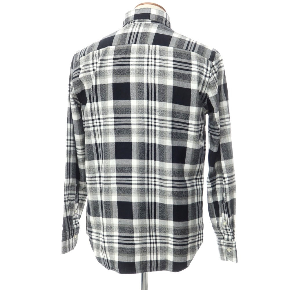 [Used] GUY ROVER Cotton Check Button-down Casual Shirt Black x White x Gray [M] [Condition Rank A] [Men&