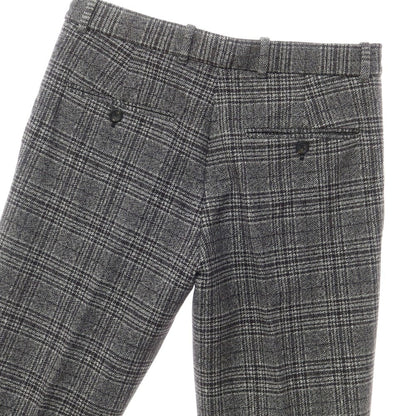 [Used] CIRCOLO 1901 Cotton Jersey Check Casual Slacks Pants Black x White [44] [Condition Rank D] [Men&