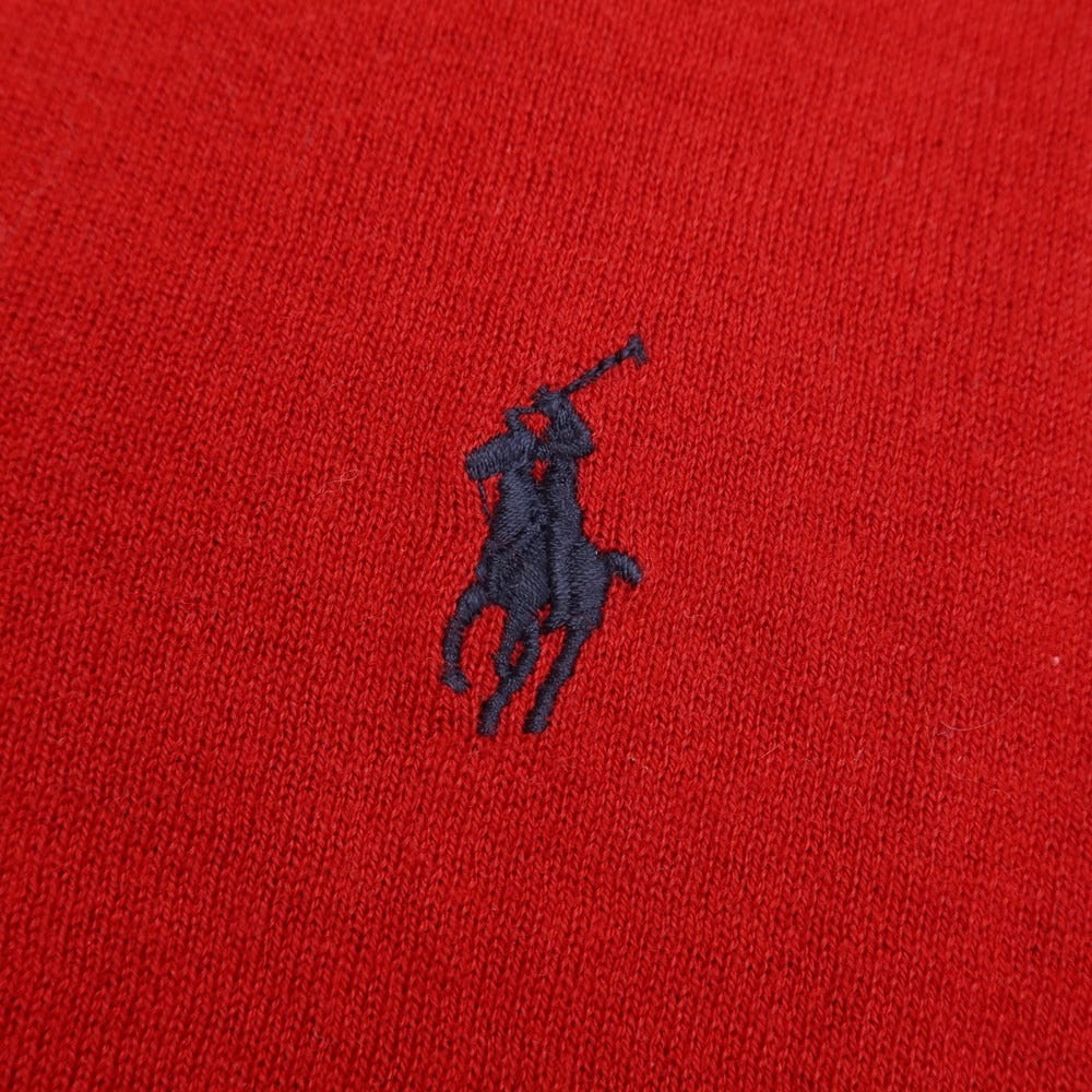 [Used] Polo Ralph Lauren Cotton Silk Cashmere V-neck Pullover Knit Red [M] [Condition Rank B] ​​[Men&