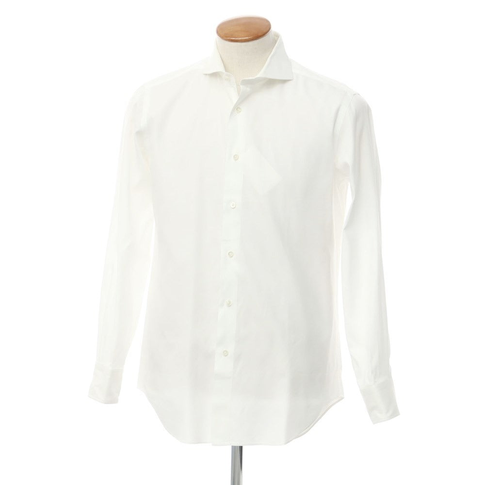 【中古】メイカーズシャツ カマクラ Makers Shirt 鎌倉 コットン ホリゾンタルカラー ドレスシャツ ホワイト【 39-83 】【 状態ランクB 】【 メンズ 】
[BPD]