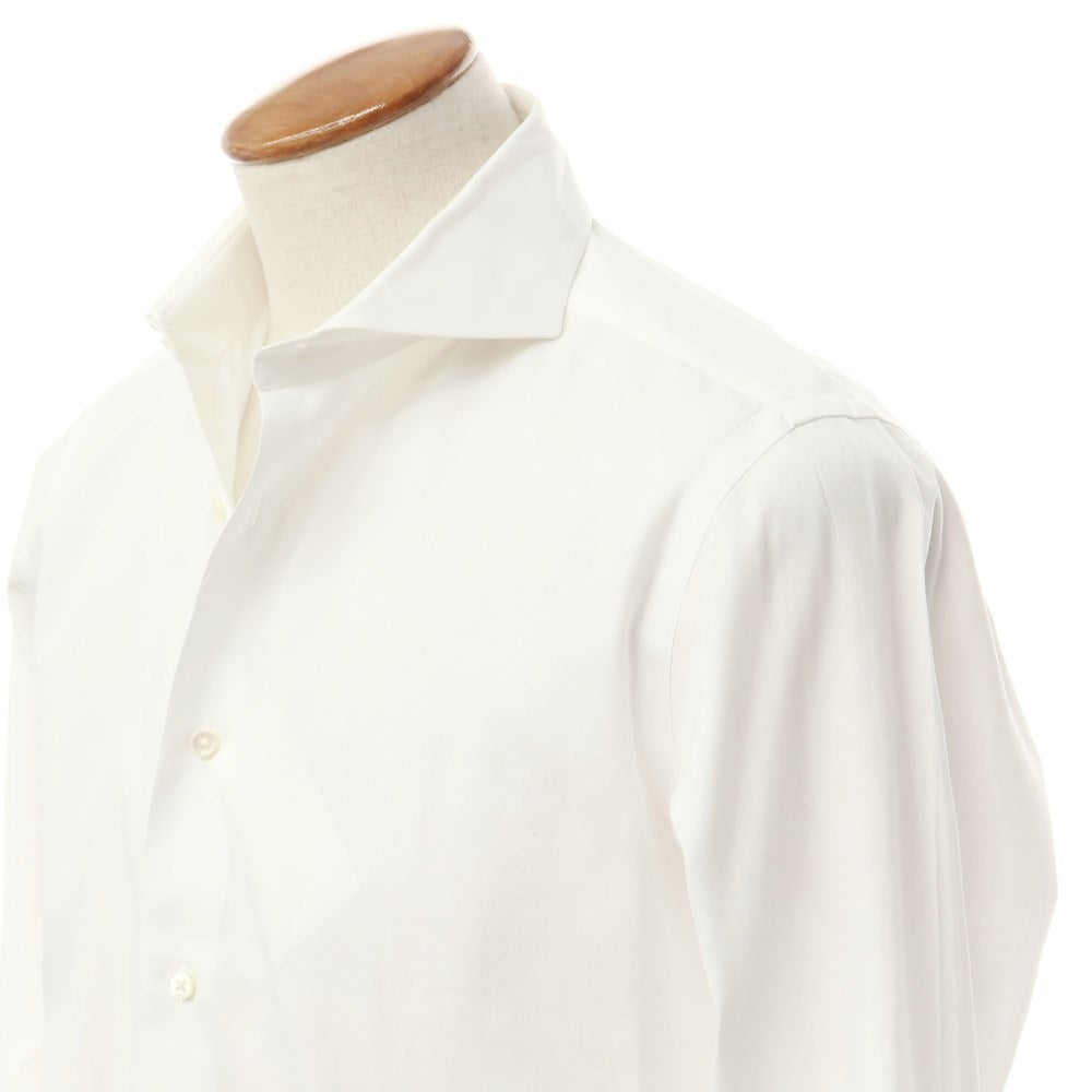 [Used] Makers Shirt Kamakura Cotton Horizontal Collar Dress Shirt White [39-83] [Condition Rank B] ​​[Men&