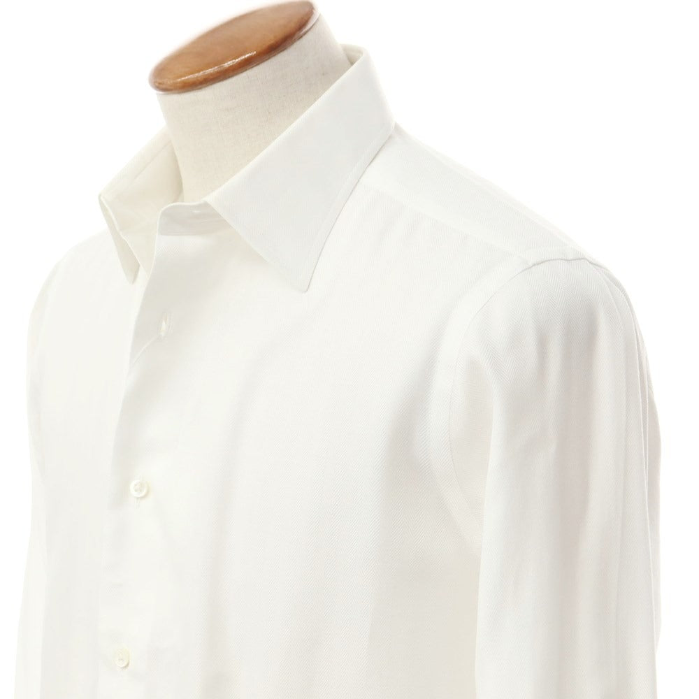 【中古】メイカーズシャツ カマクラ Makers Shirt 鎌倉 コットン セミワイドカラー ドレスシャツ ホワイト【 39-83 】【 状態ランクB 】【 メンズ 】
[BPD]