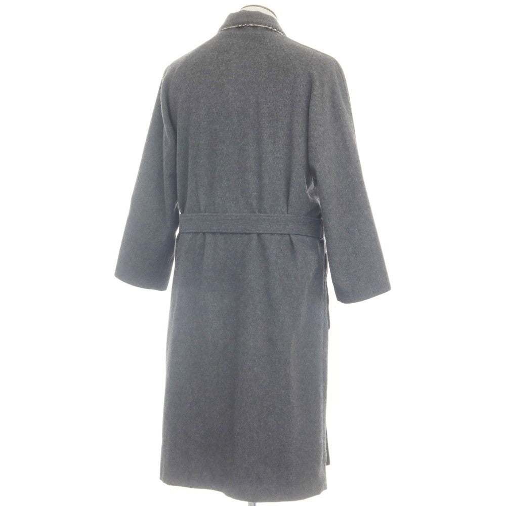 [Used] Burberry London Wool Belted Gown Coat Grey [L] [Condition Rank B] ​​[Men&