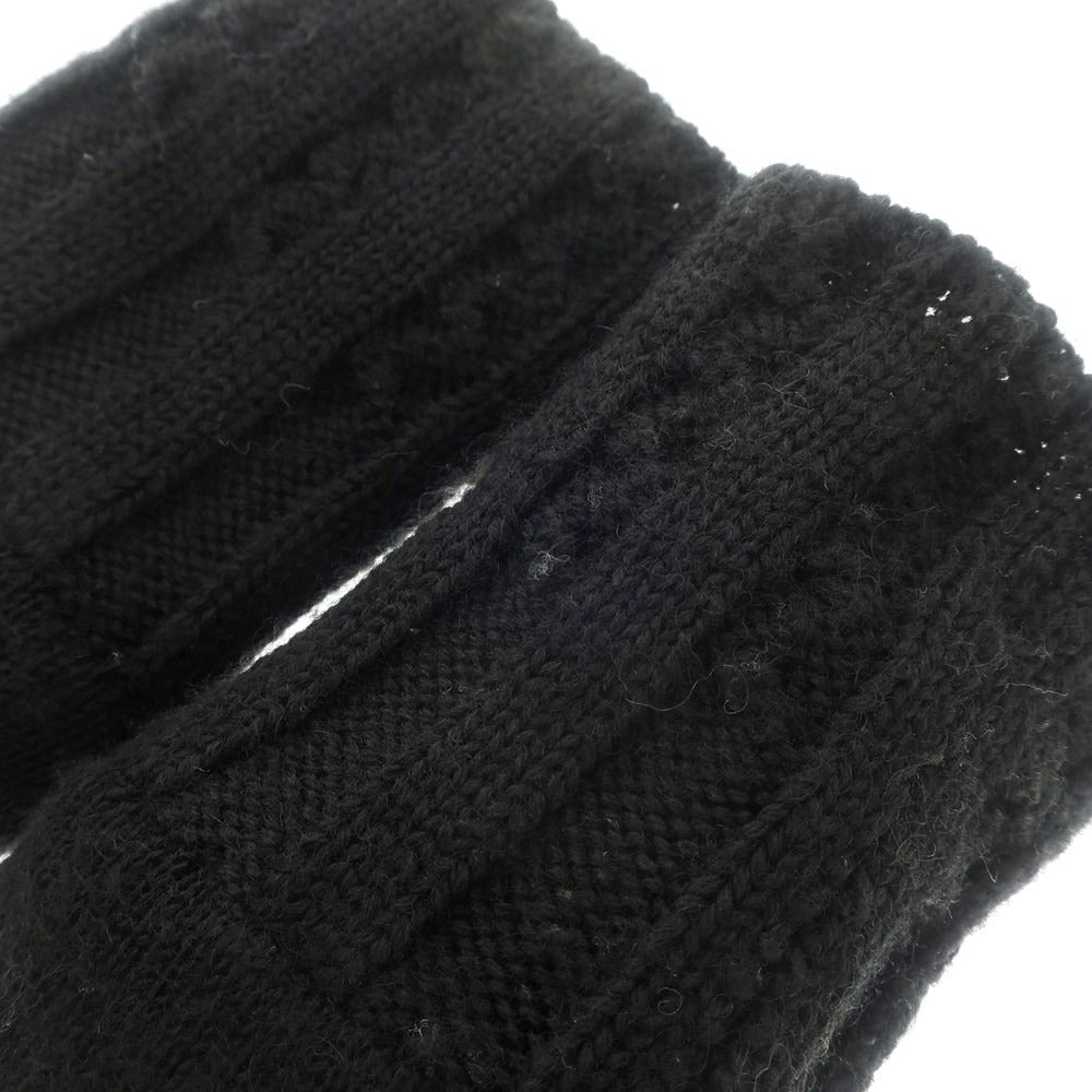 [Used] A.P.C. Leather Knit Gloves Black [S] [Condition Rank B] ​​[Men&