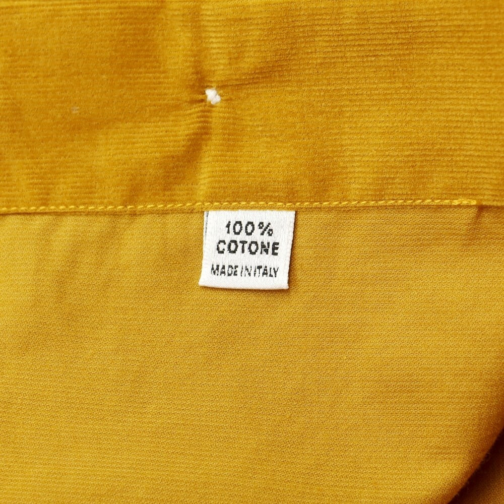 [Used] GIANGI Cotton Corduroy Wide Collar Casual Shirt Mustard [37] [Condition Rank B] ​​[Men&