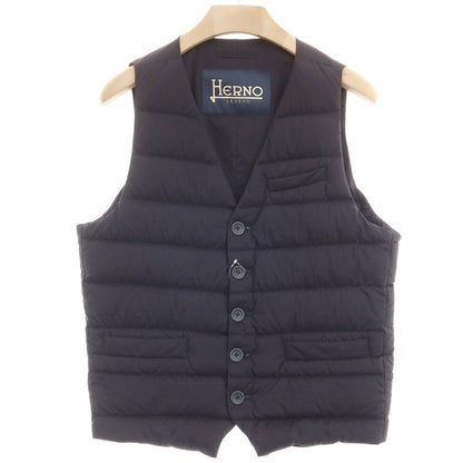 [Used] Herno Nylon Down Vest Black [50] [Condition Rank A] [Men&