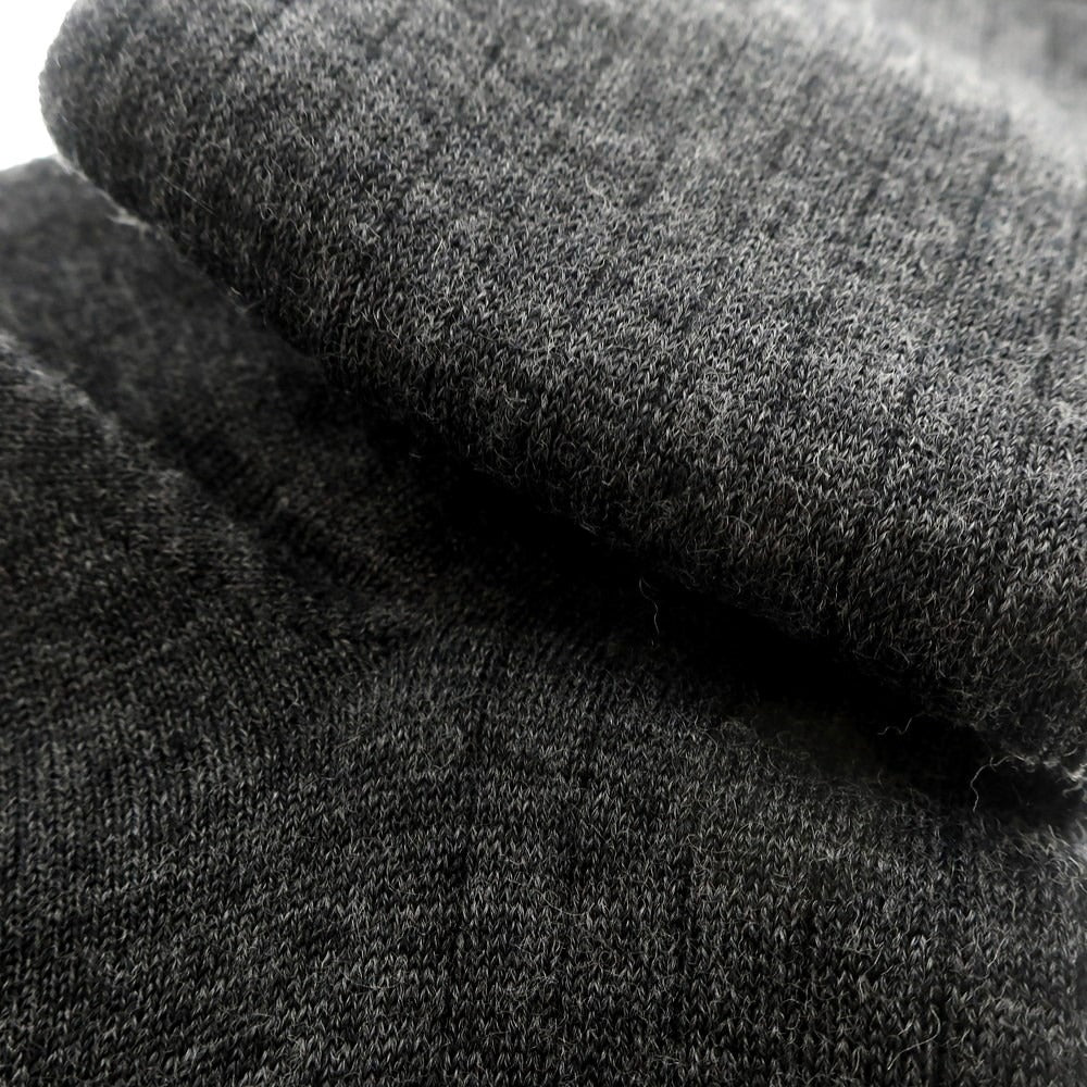 [Used] [Unused] Sozzi Wool Nylon Ribbed Hose Socks Dark Gray [11] [Condition Rank S] [Men&