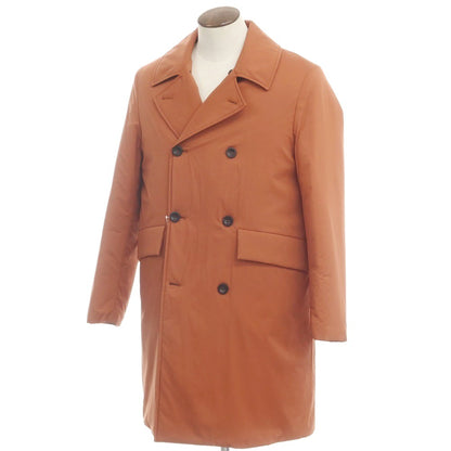 [Used] GIAN CARLO ROSSI polyester padded double-breasted coat, orange brown [50] [Condition rank A] [Men&