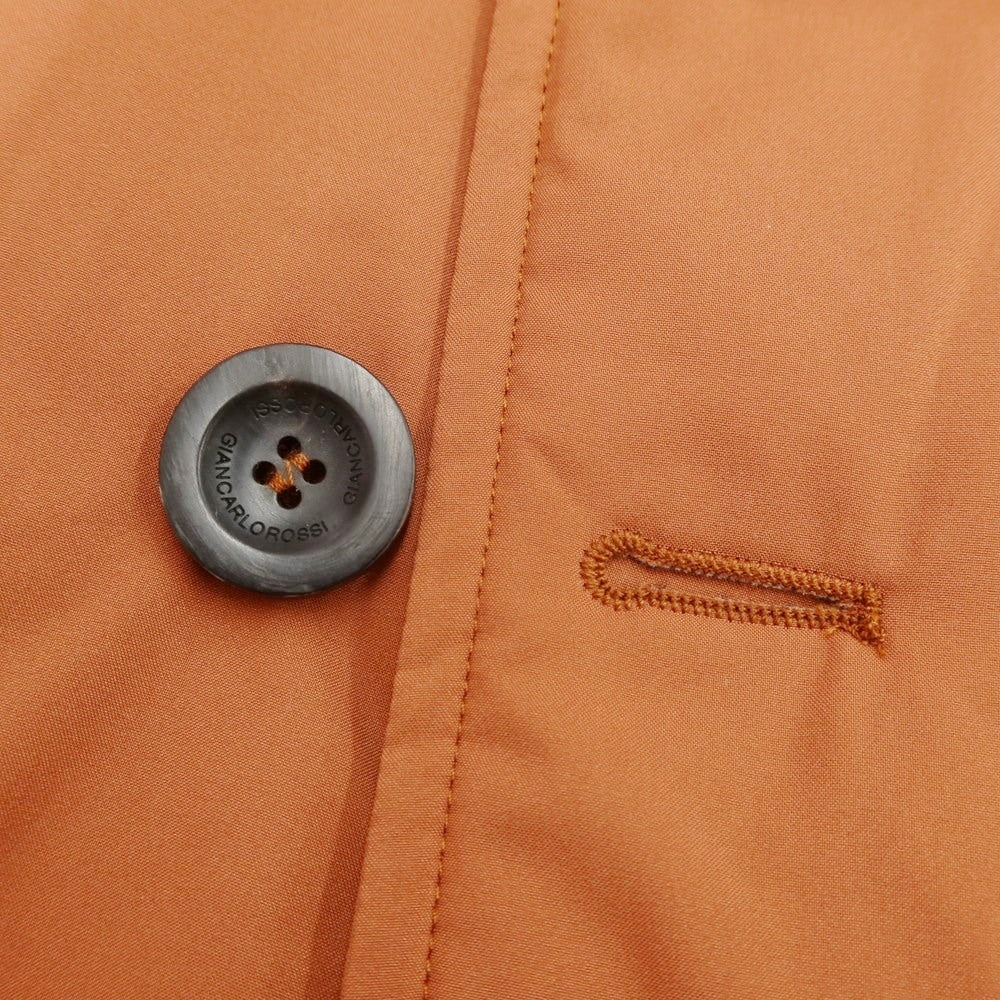 [Used] GIAN CARLO ROSSI polyester padded double-breasted coat, orange brown [50] [Condition rank A] [Men&