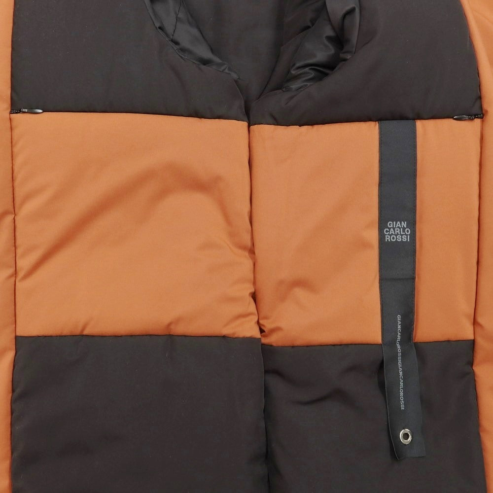 [Used] GIAN CARLO ROSSI polyester padded double-breasted coat, orange brown [50] [Condition rank A] [Men&