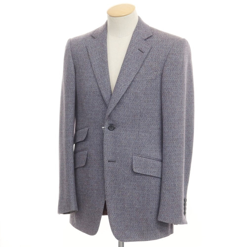 【中古】ダンヒル Dunhill ヘリンボーン織 ウールカシミヤ テーラードジャケット ライトブルーxボルドー【 44 】【 状態ランクC 】【 メンズ 】
[BPD]