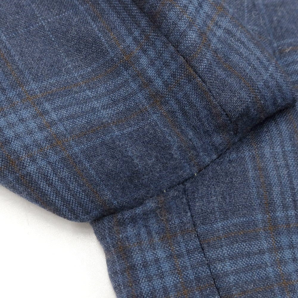 【中古】ドーメル DORMEUIL ウール テーラードジャケット ジレベストセット  ライトネイビーxブルー×ブラウン【 46 】【 状態ランクC 】【 メンズ 】