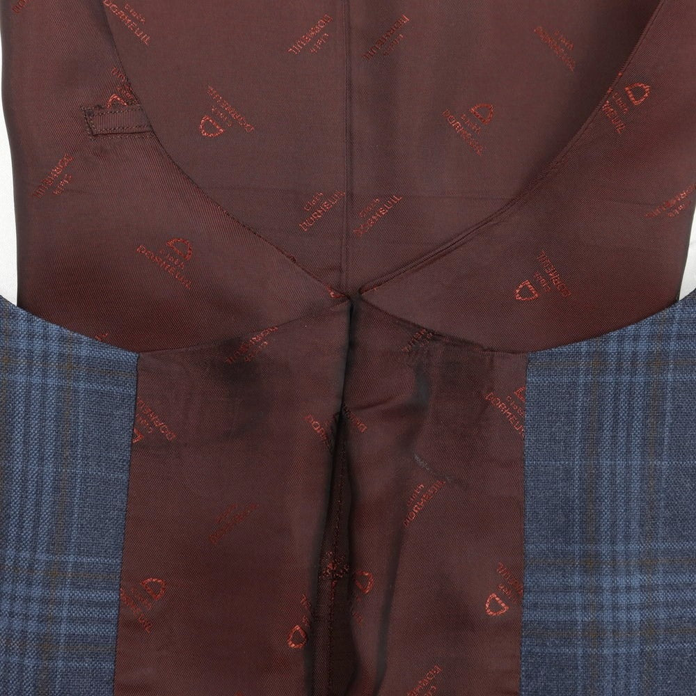 [Used] Dormeuil Wool Tailored Jacket and Gilet Vest Set Light Navy x Blue x Brown [46] [Condition Rank C] [Men&