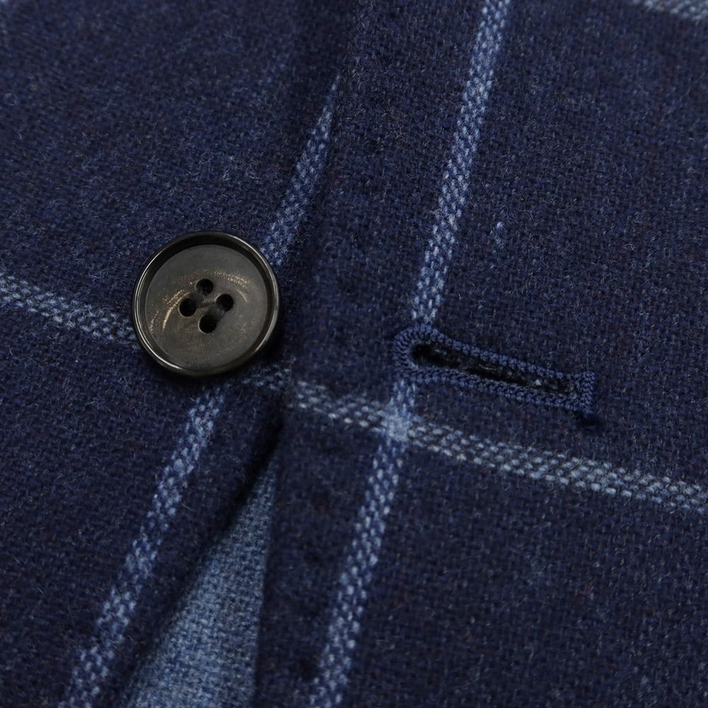 [Used] Blu e Grigio Wool Check Tailored Jacket Navy x Blue [48-8Drop] [Condition Rank B] ​​[Men&