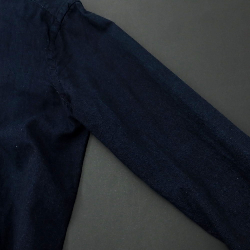 [Used] Bagutta Cotton Semi-Wide Collar Casual Shirt Dark Navy [37] [Condition Rank C] [Men&