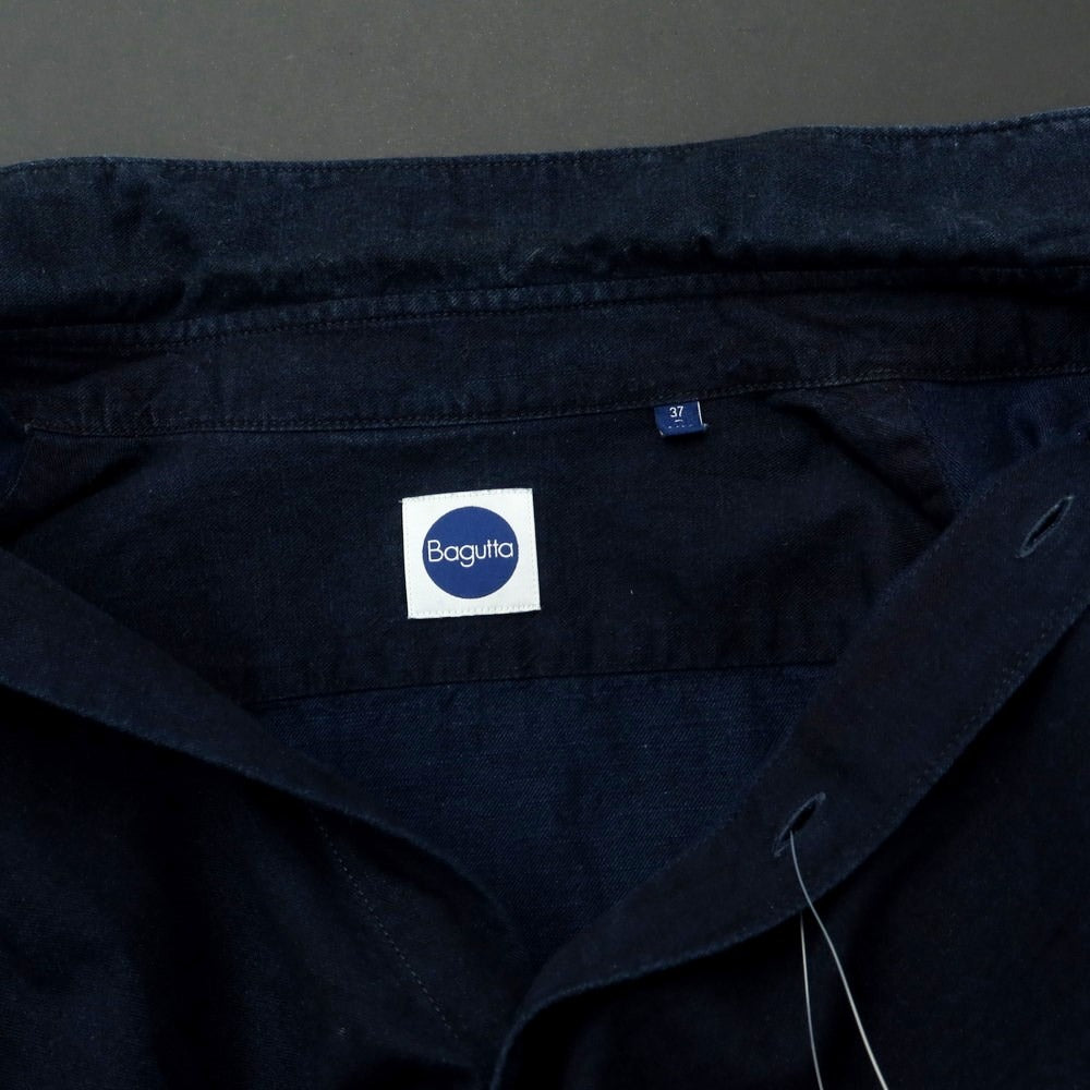 [Used] Bagutta Cotton Semi-Wide Collar Casual Shirt Dark Navy [37] [Condition Rank C] [Men&