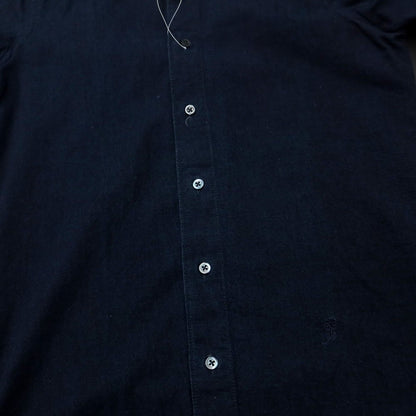 [Used] Bagutta Cotton Semi-Wide Collar Casual Shirt Dark Navy [37] [Condition Rank C] [Men&