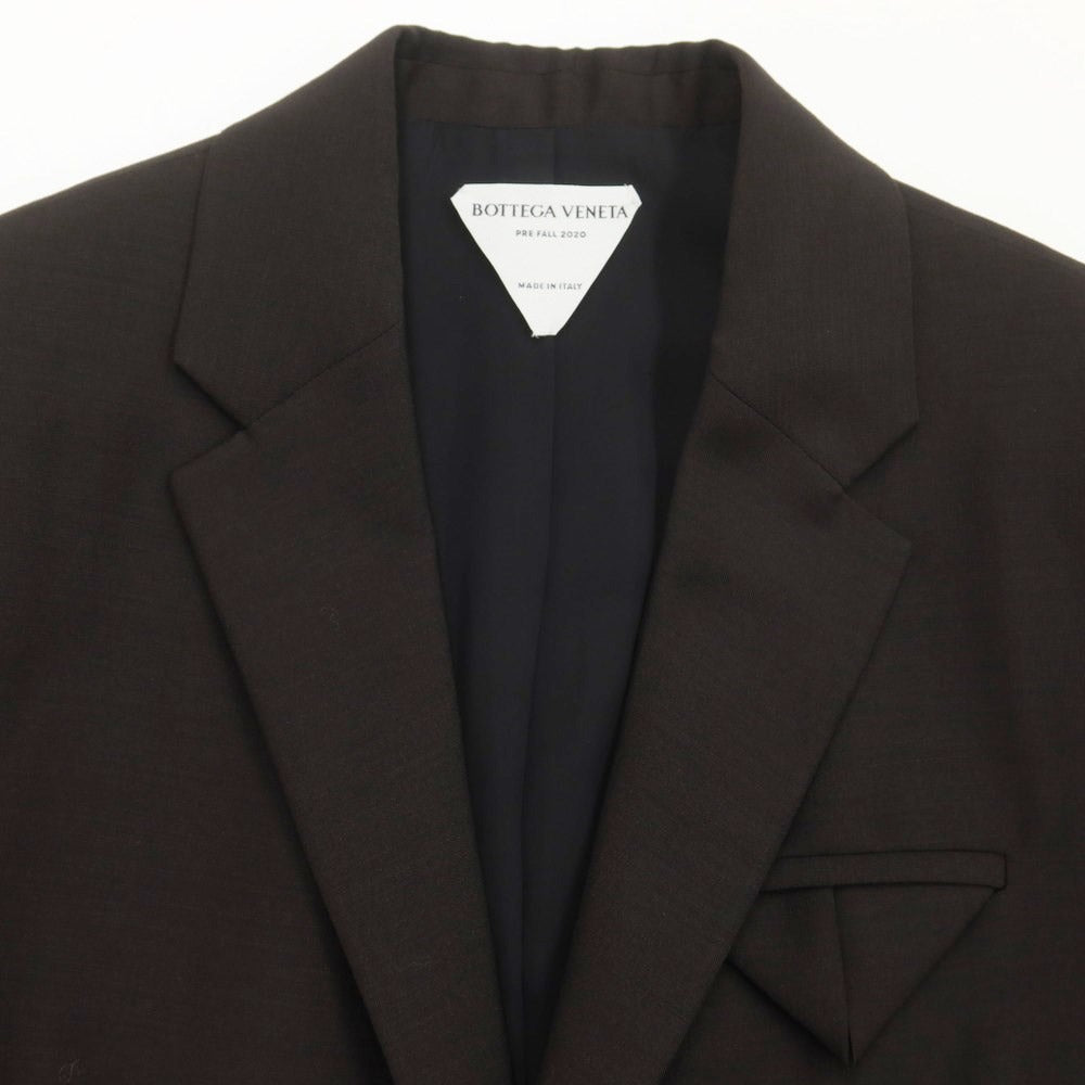 [Used] Bottega Veneta Mohair Wool Tailored Jacket Dark Brown [44] [Condition Rank A] [Men&