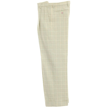 [Used] Gucci Wool Check Slacks Pants Light Green x Beige [48] [Condition Rank A] [Men&