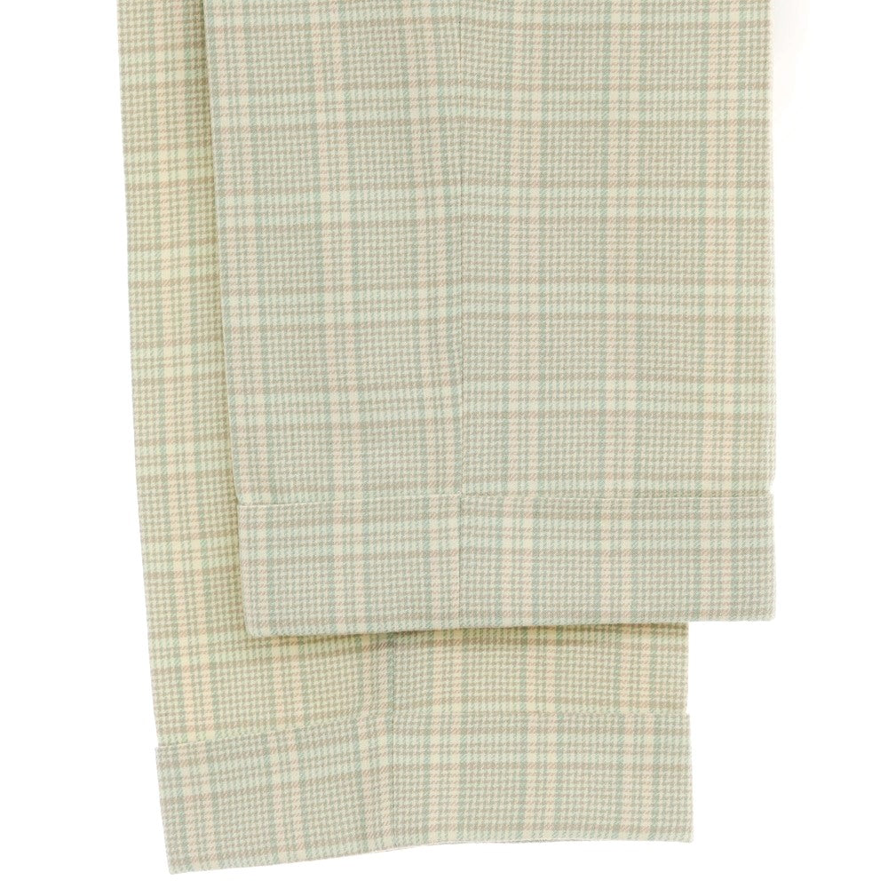 [Used] Gucci Wool Check Slacks Pants Light Green x Beige [48] [Condition Rank A] [Men&