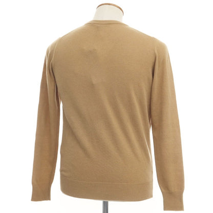 [Used] Alessandro Luppi wool cashmere crew neck pullover knit
 Camel beige [Size 48] [BEI] [A/W] [Condition Rank A] [Men&