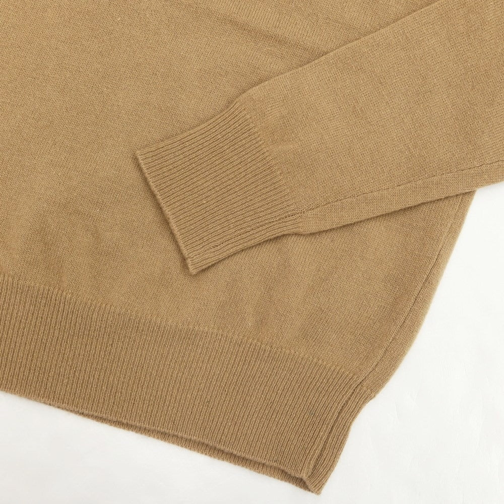 [Used] Alessandro Luppi wool cashmere crew neck pullover knit
 Camel beige [Size 48] [BEI] [A/W] [Condition Rank A] [Men&