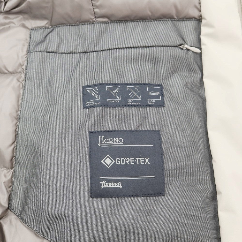 [Used] Herno Laminar Gore-Tex hooded down coat, light beige [48] [Condition rank B] ​​[Men&