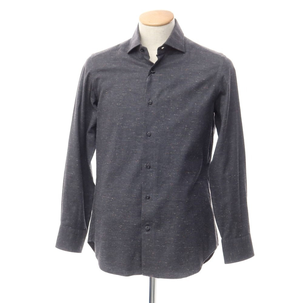 [Used] Quid QJD Cotton Nep Casual Shirt Gray x Orange [38] [Condition Rank B] [Men&