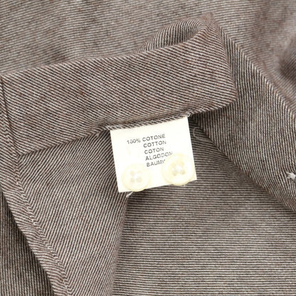 [Used] Quid QJD Brushed Cotton Casual Shirt Ash Brown [39] [Condition Rank B] [Men&