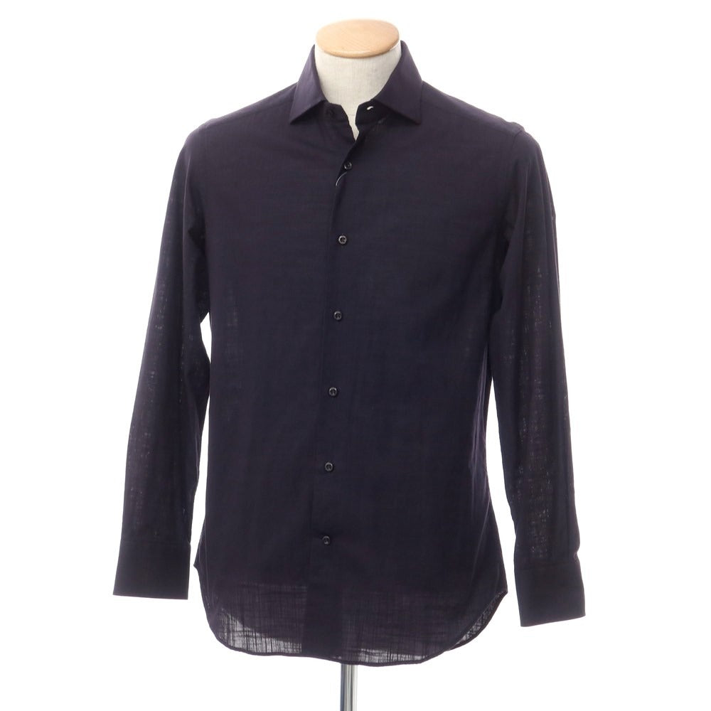 [Used] Quid QJD Cotton Casual Shirt Dark Navy [38] [Condition Rank C] [Men&