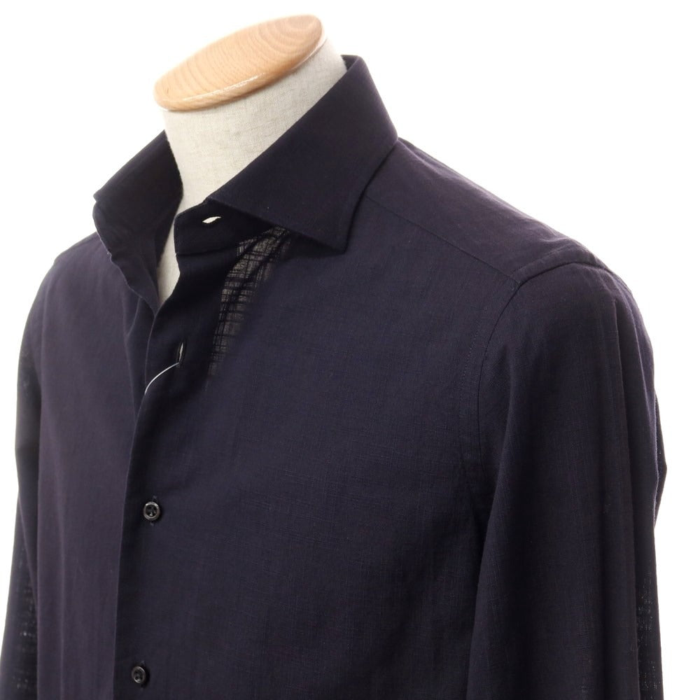 [Used] Quid QJD Cotton Casual Shirt Dark Navy [38] [Condition Rank C] [Men&