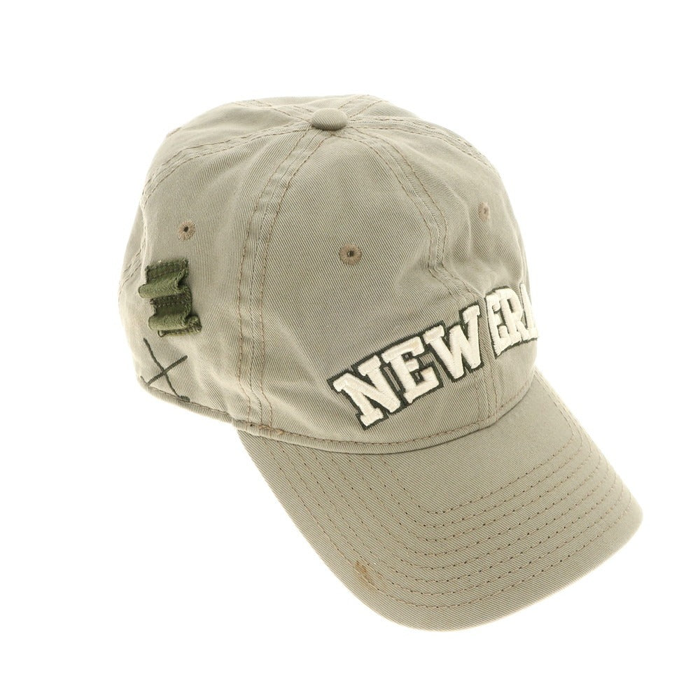 [Used] New Era Cotton 6 Panel Cap Beige x Green [No description] [Condition Rank B] ​​[Men&