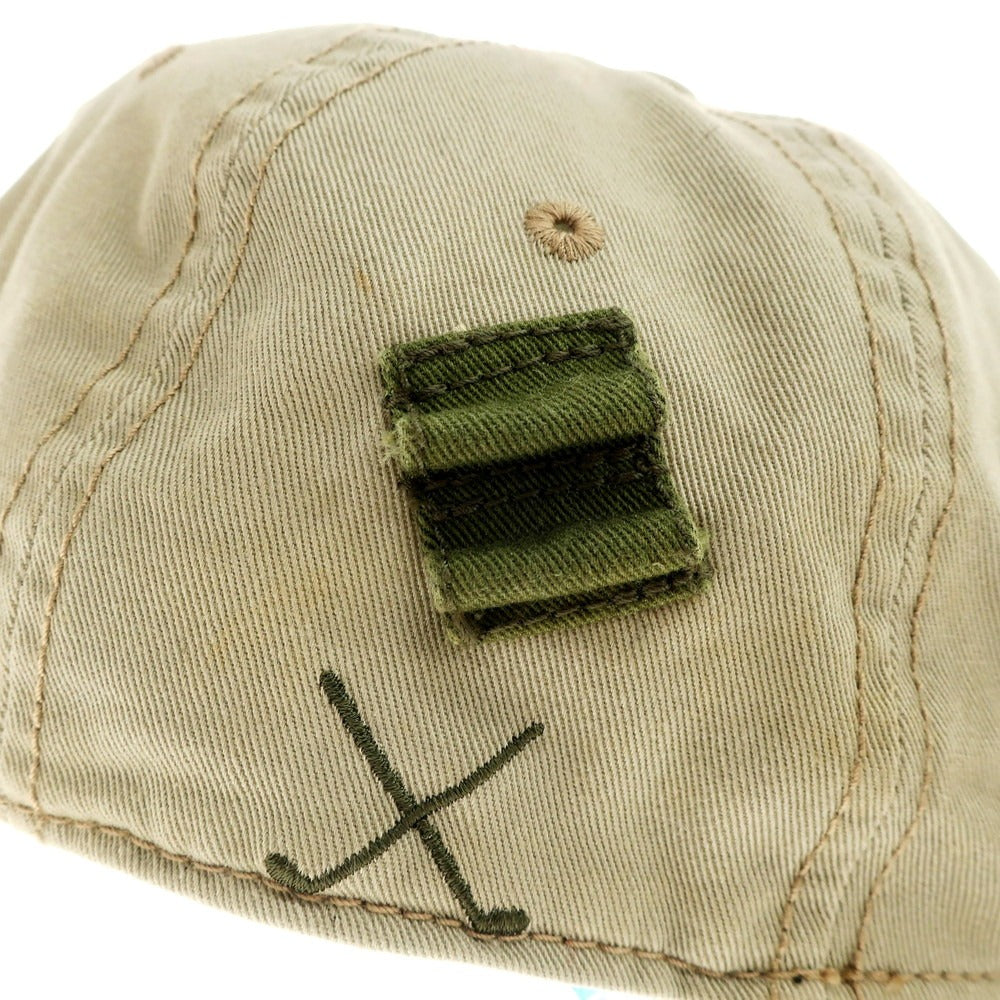 [Used] New Era Cotton 6 Panel Cap Beige x Green [No description] [Condition Rank B] ​​[Men&