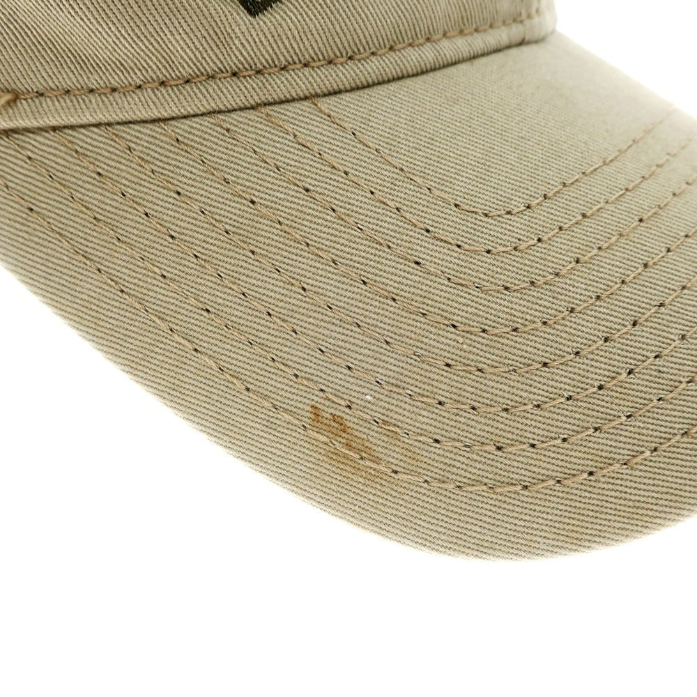 [Used] New Era Cotton 6 Panel Cap Beige x Green [No description] [Condition Rank B] ​​[Men&