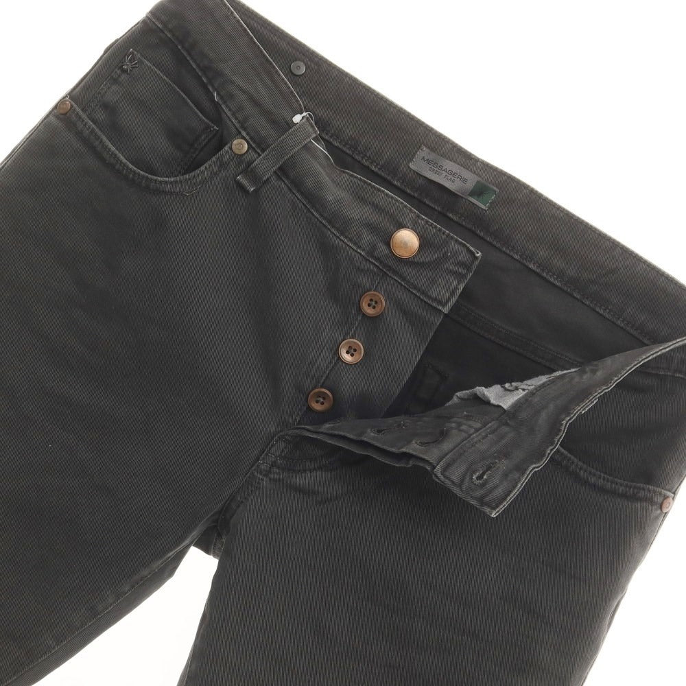 [Used] MESSAGERIE Stretch Denim Pants Jeans Black (Dark Gray) [31] [Condition Rank B] [Men&