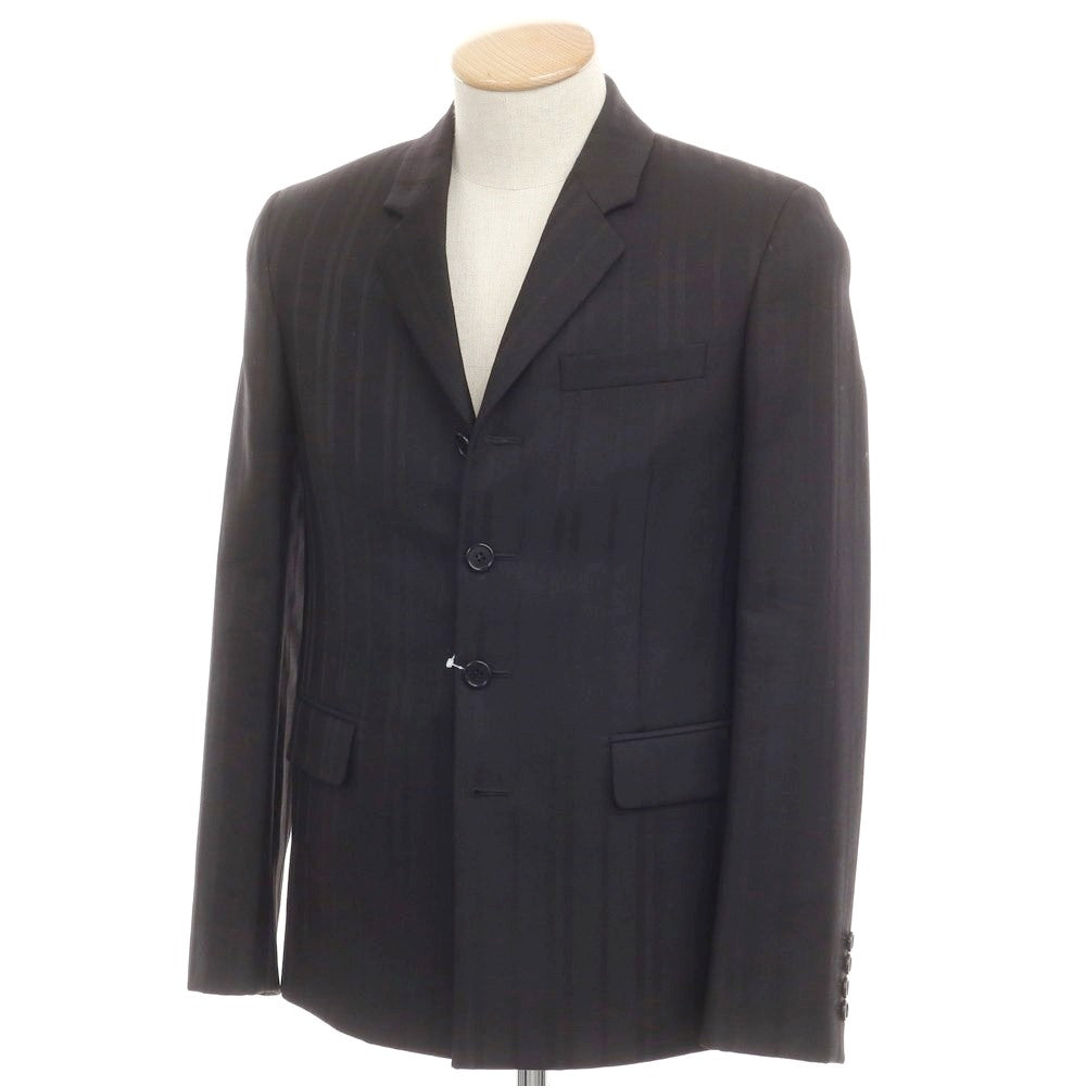 [Used] Saint Laurent Paris Wool Shadow Stripe Casual Jacket Black [42] [Condition Rank B] ​​[Men&