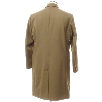 [Used] LOW BRAND LOW BRAND Polyester wool double-breasted coat, khaki [3] [Condition rank C] [Men&