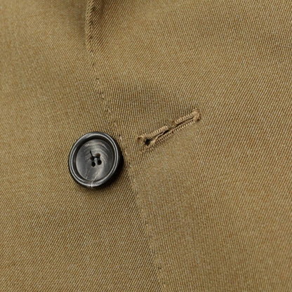 [Used] LOW BRAND LOW BRAND Polyester wool double-breasted coat, khaki [3] [Condition rank C] [Men&