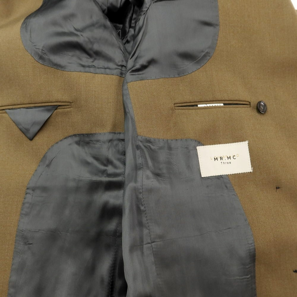 [Used] LOW BRAND LOW BRAND Polyester wool double-breasted coat, khaki [3] [Condition rank C] [Men&