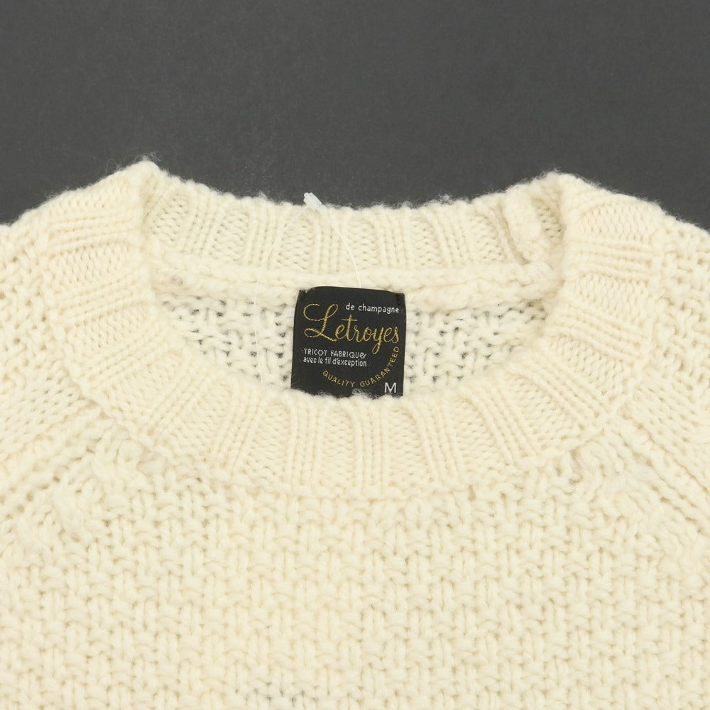 [Used] Letroyes Wool Low Gauge Pullover Knit Off-White [M] [Condition Rank B] ​​[Men&