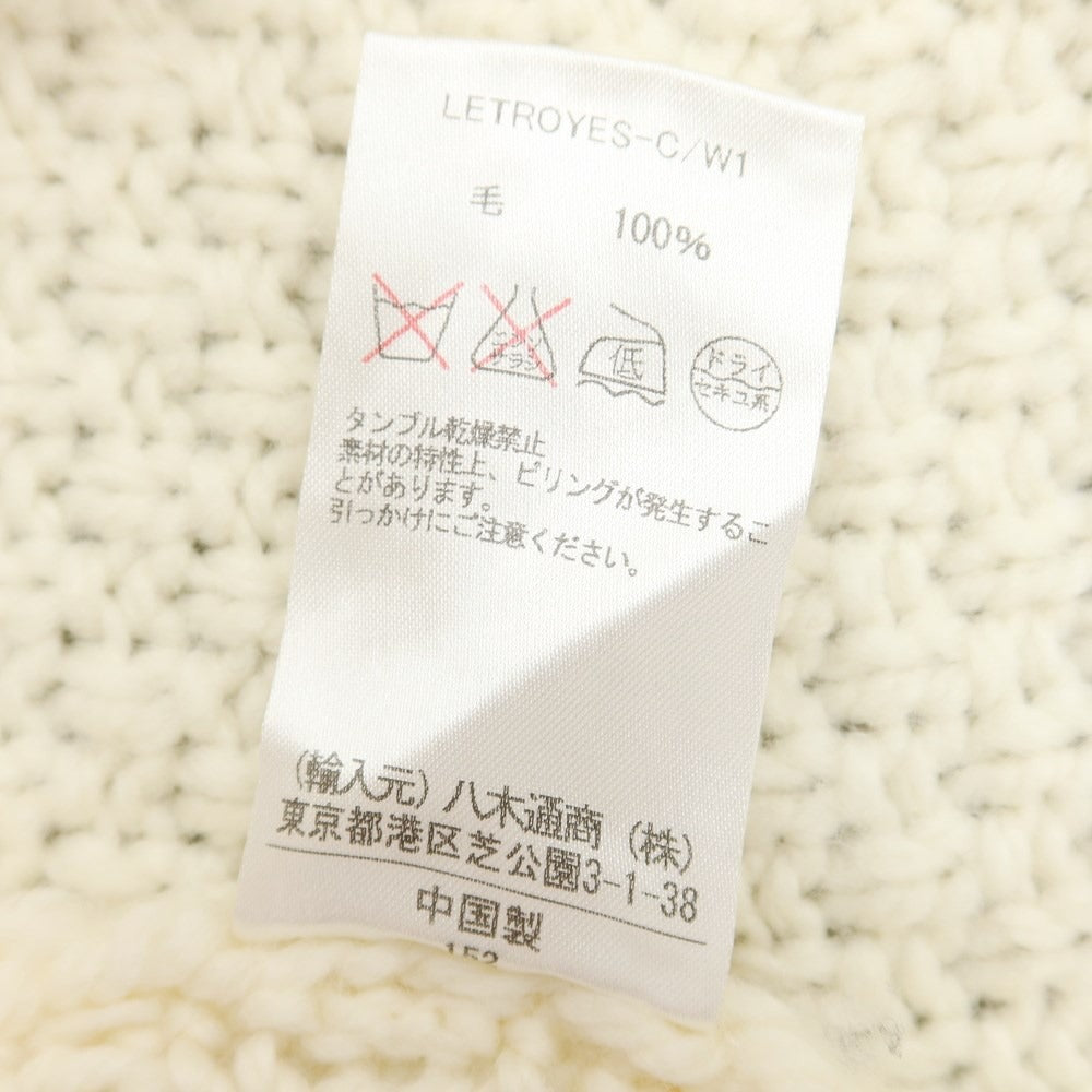 [Used] Letroyes Wool Low Gauge Pullover Knit Off-White [M] [Condition Rank B] ​​[Men&