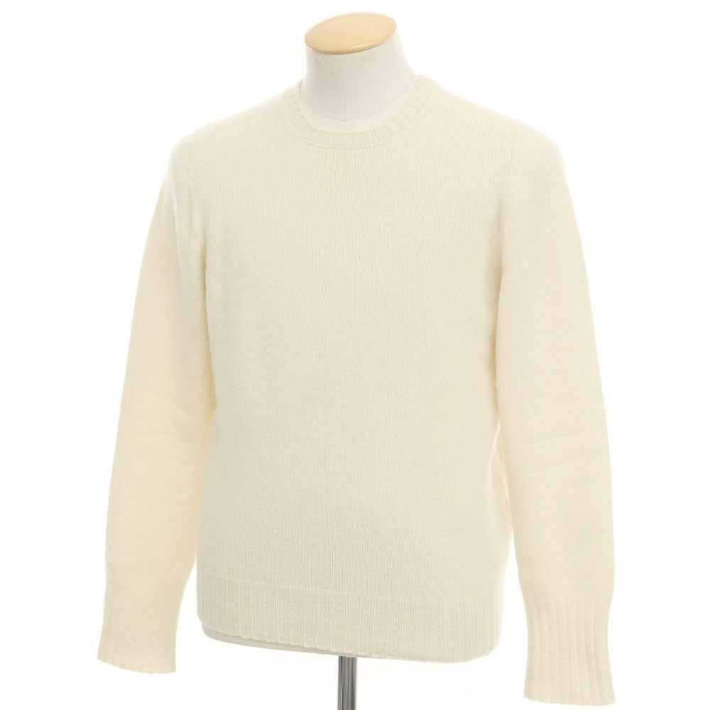 [Used] Drumohr Wool Crew Neck Pullover Knit Off White [46] [Condition Rank D] [Men&