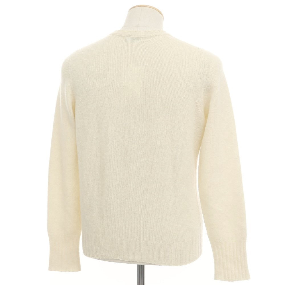 [Used] Drumohr Wool Crew Neck Pullover Knit Off White [46] [Condition Rank D] [Men&